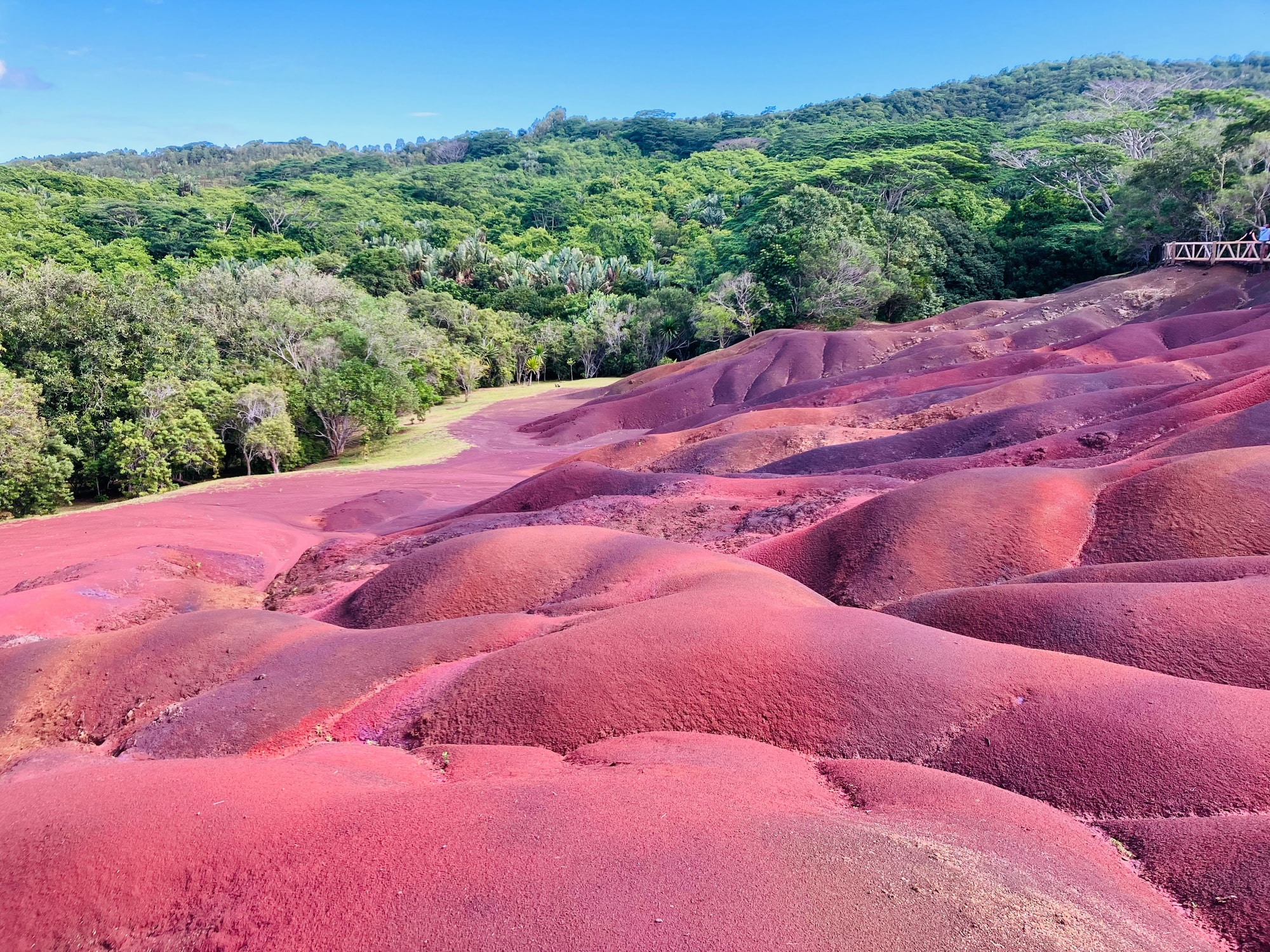 Terre des Sept Couleurs, Chamarel, Mauritius — the seven coloured volcanic earth of Chamarel
