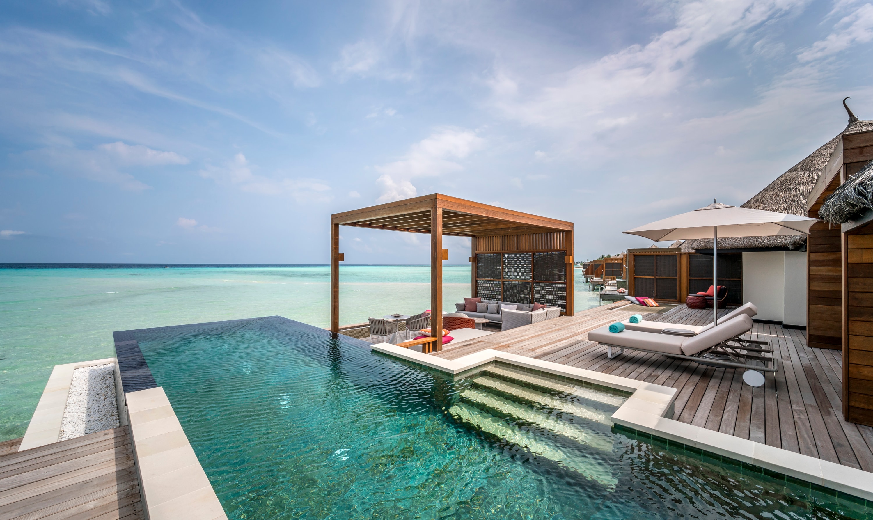 Kuda Huraa, North Malé Atoll, Maldives — a two-bedroom water suite above the Maldivian lagoon