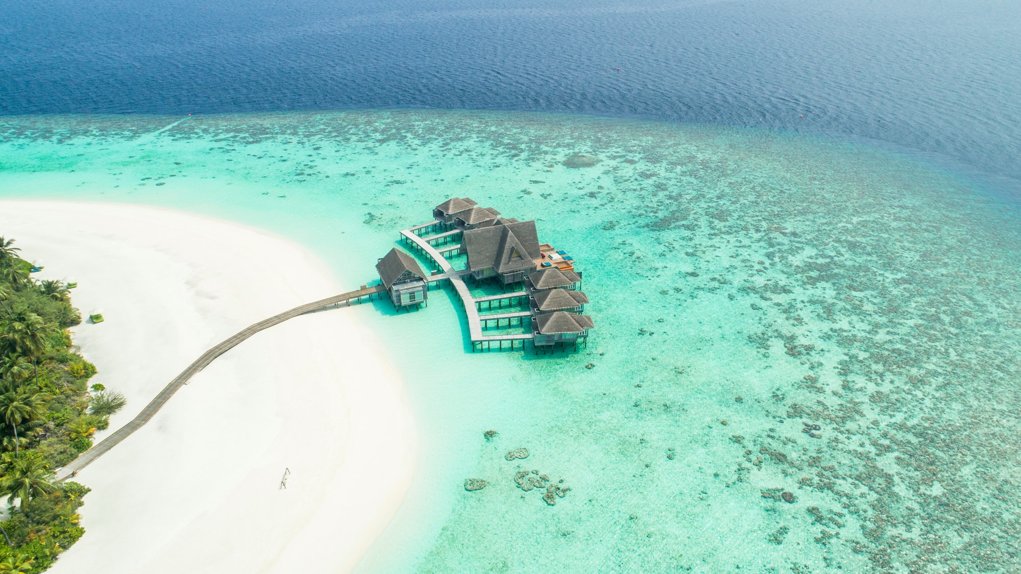 Baa Atoll, Maldives — overwater villas on a quiet stretch of the Baa Atoll