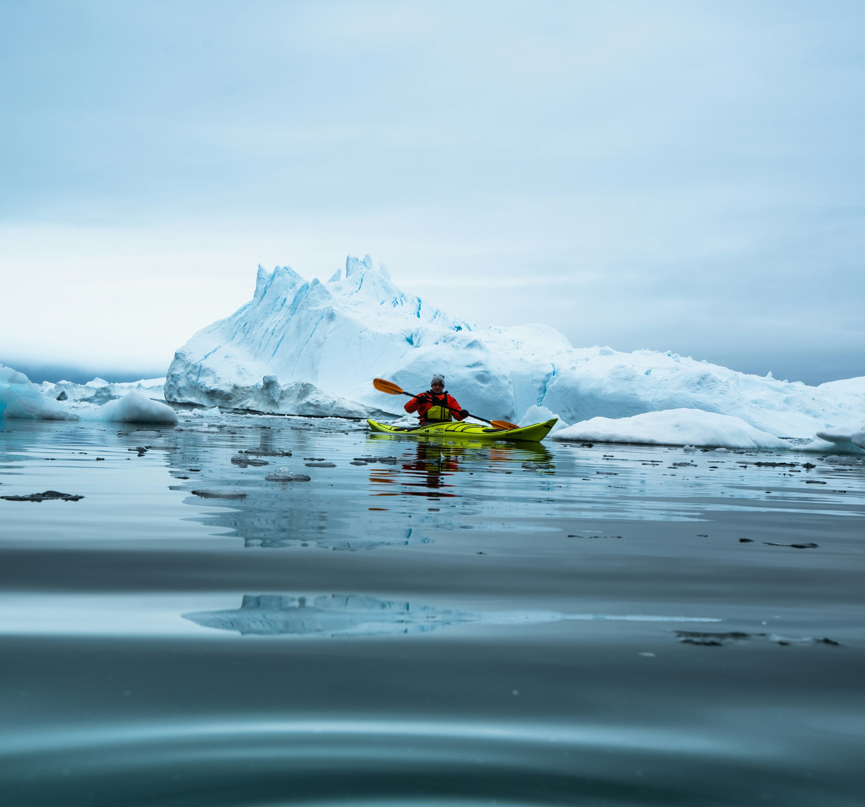 Ilulissat Icefjord, Greenland — kayaking among the icebergs at Ilulissat Icefjord